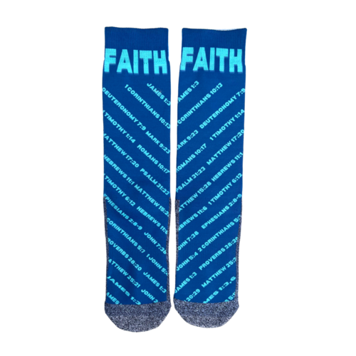 The Faith Verses - Bible Verse Crew Socks