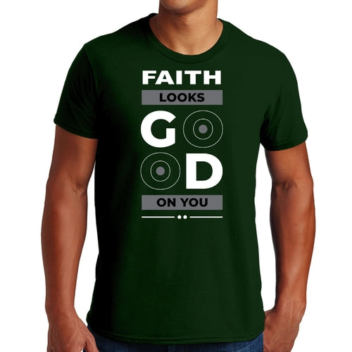 Mens Graphic T-shirt Faith Looks Good