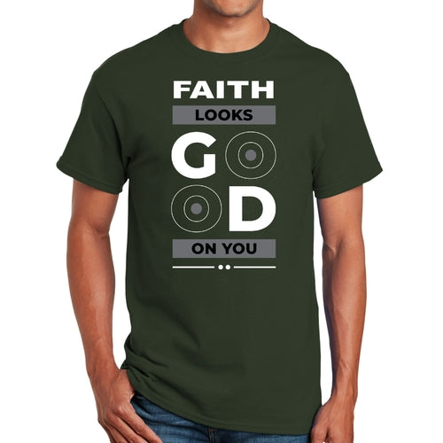 Mens Graphic T-shirt Faith Looks Good