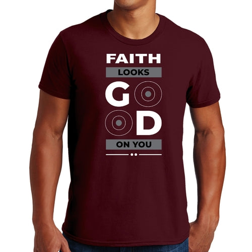 Mens Graphic T-shirt Faith Looks Good