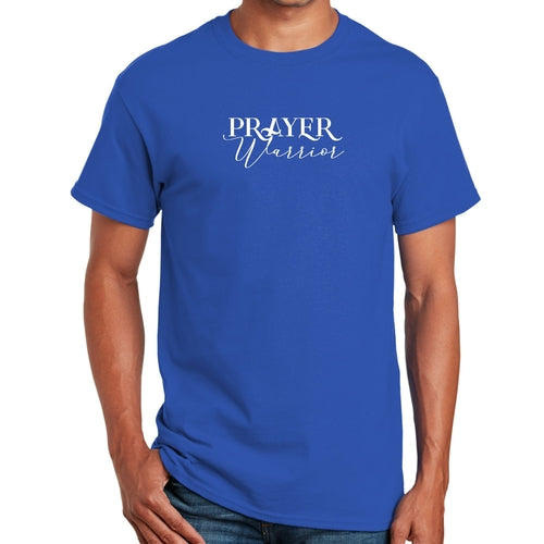 Mens Graphic T-shirt Prayer Warrior Script Style Illustration