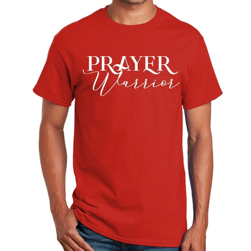 Mens Graphic T-shirt Prayer Warrior Script Style Illustration
