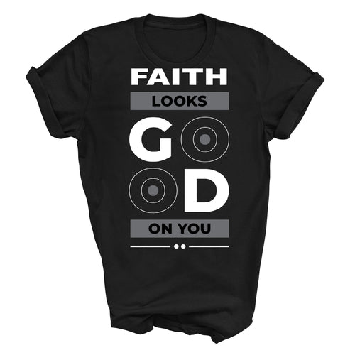 Mens Graphic T-shirt Faith Looks Good