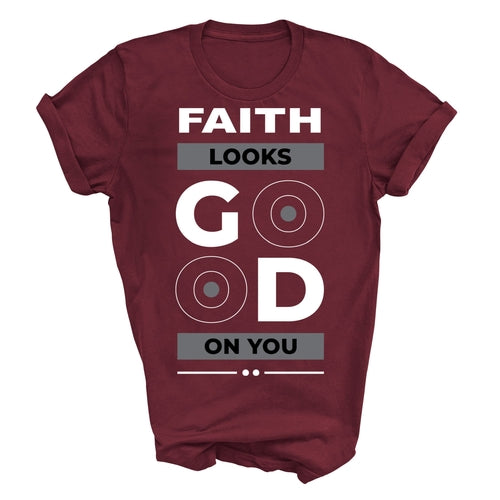 Mens Graphic T-shirt Faith Looks Good