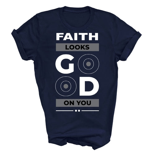 Mens Graphic T-shirt Faith Looks Good