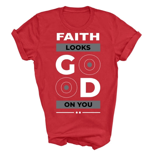 Mens Graphic T-shirt Faith Looks Good