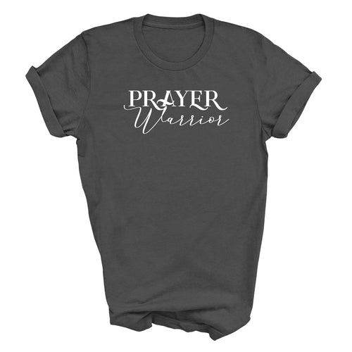 Mens Graphic T-shirt Prayer Warrior Script Style Illustration