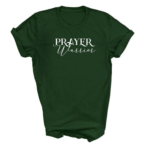 Mens Graphic T-shirt Prayer Warrior Script Style Illustration