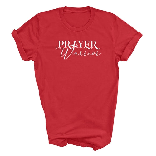 Mens Graphic T-shirt Prayer Warrior Script Style Illustration