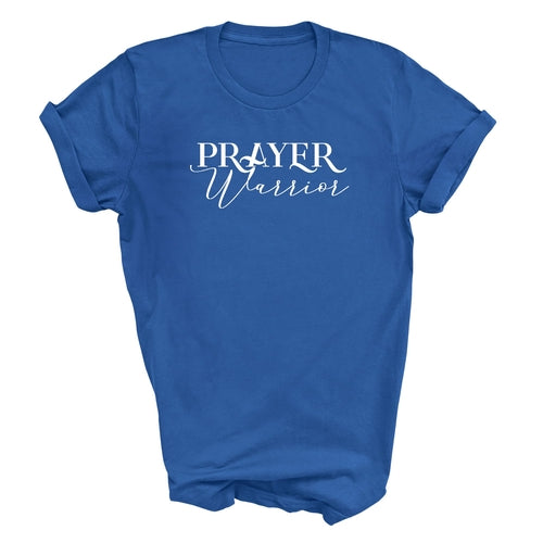 Mens Graphic T-shirt Prayer Warrior Script Style Illustration