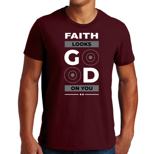 Mens Graphic T-shirt Faith Looks Good