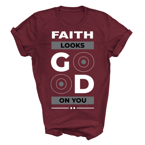 Mens Graphic T-shirt Faith Looks Good