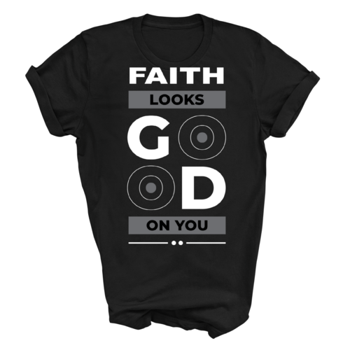Mens Graphic T-shirt Faith Looks Good