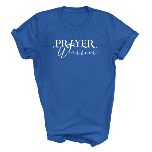 Mens Graphic T-shirt Prayer Warrior Script Style Illustration