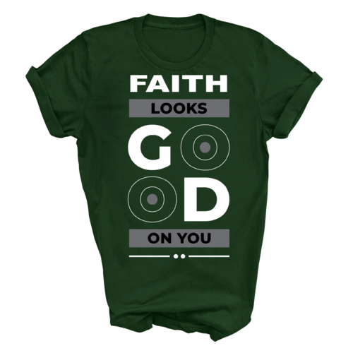 Mens Graphic T-shirt Faith Looks Good