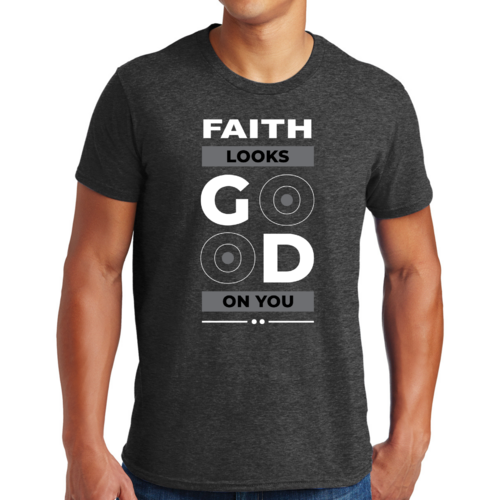 Mens Graphic T-shirt Faith Looks Good