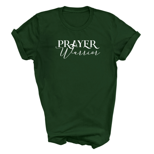 Mens Graphic T-shirt Prayer Warrior Script Style Illustration