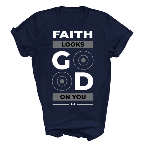 Mens Graphic T-shirt Faith Looks Good