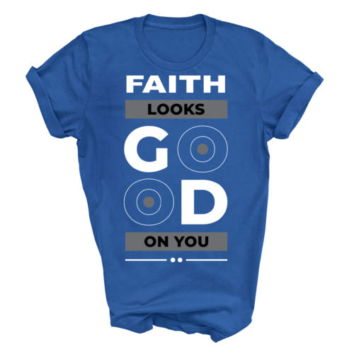 Mens Graphic T-shirt Faith Looks Good
