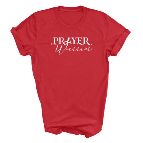 Mens Graphic T-shirt Prayer Warrior Script Style Illustration